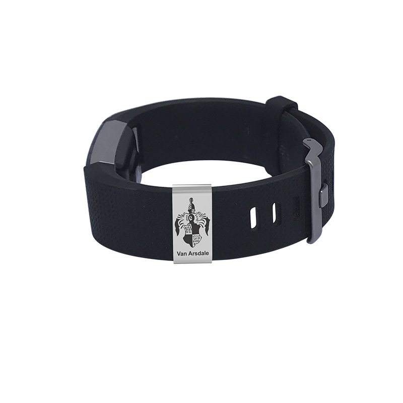 Customizable Badge for Fitbit Charge - Large Customized With Family Coat of Arm