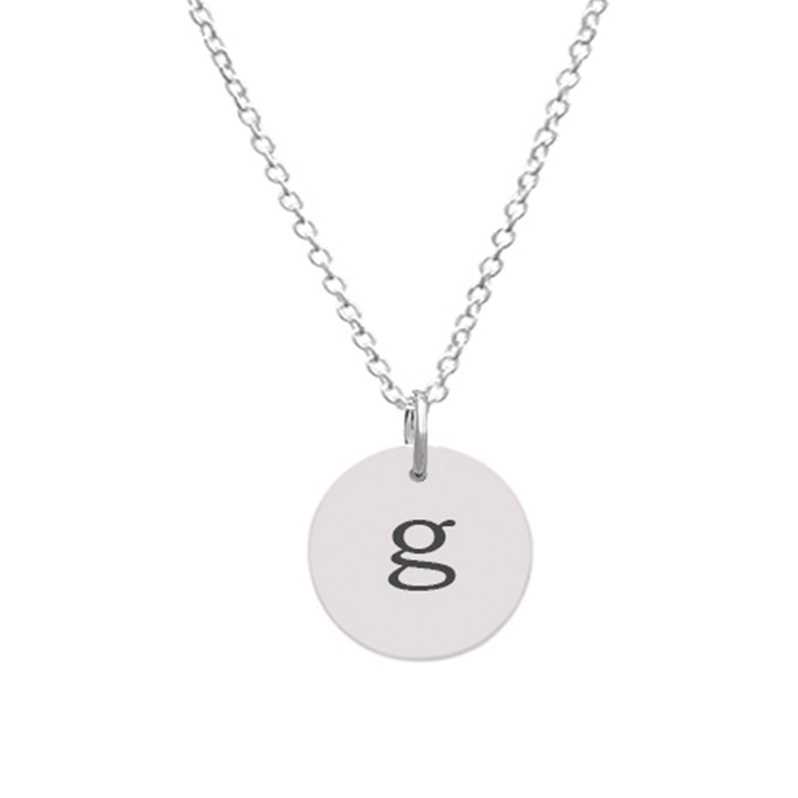 Customizable Disc Pendant - Small Customizaedwith Initial g